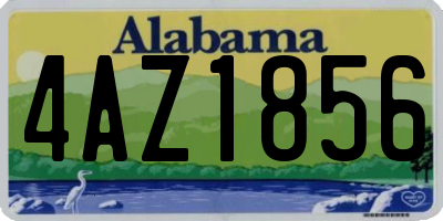 AL license plate 4AZ1856