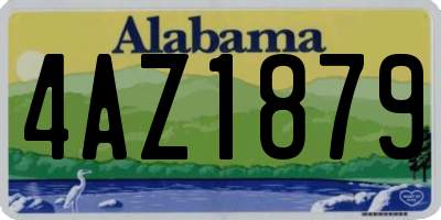 AL license plate 4AZ1879