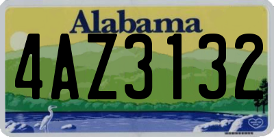 AL license plate 4AZ3132