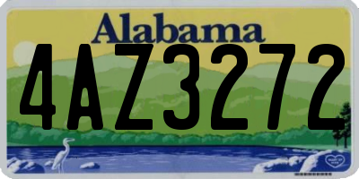 AL license plate 4AZ3272