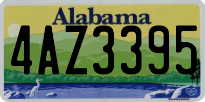 AL license plate 4AZ3395