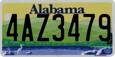 AL license plate 4AZ3479