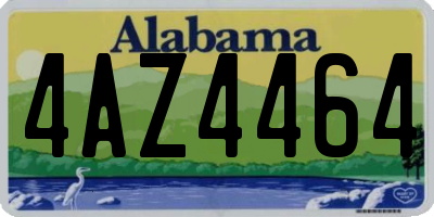 AL license plate 4AZ4464
