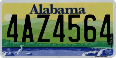 AL license plate 4AZ4564
