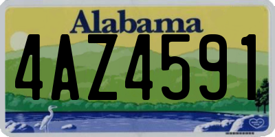 AL license plate 4AZ4591