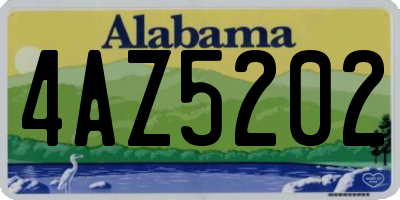 AL license plate 4AZ5202