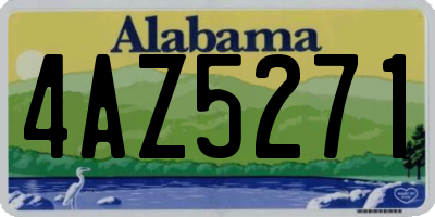 AL license plate 4AZ5271