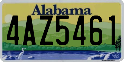 AL license plate 4AZ5461