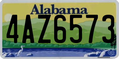 AL license plate 4AZ6573