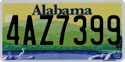 AL license plate 4AZ7399