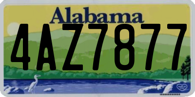 AL license plate 4AZ7877