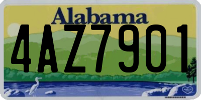 AL license plate 4AZ7901