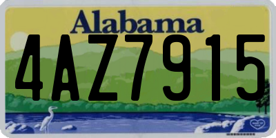 AL license plate 4AZ7915