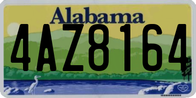 AL license plate 4AZ8164