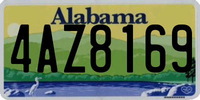 AL license plate 4AZ8169