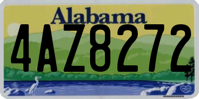 AL license plate 4AZ8272