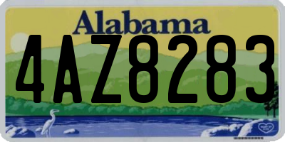 AL license plate 4AZ8283