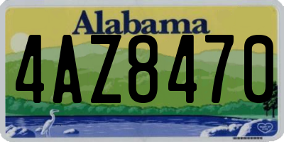 AL license plate 4AZ8470