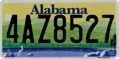 AL license plate 4AZ8527