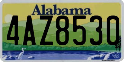 AL license plate 4AZ8530