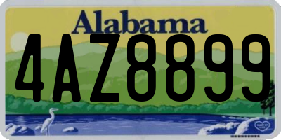 AL license plate 4AZ8899