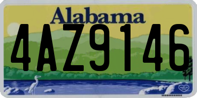 AL license plate 4AZ9146