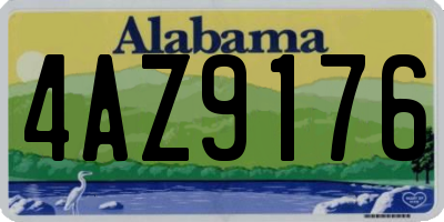 AL license plate 4AZ9176