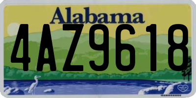 AL license plate 4AZ9618