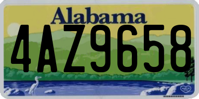 AL license plate 4AZ9658