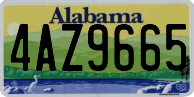 AL license plate 4AZ9665
