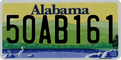 AL license plate 50AB161