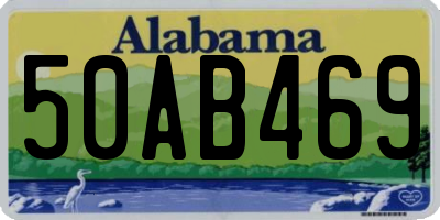 AL license plate 50AB469