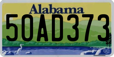 AL license plate 50AD373