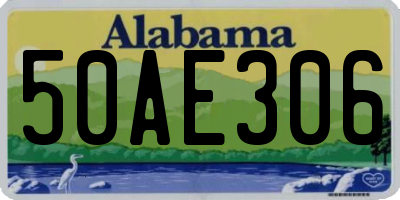 AL license plate 50AE306