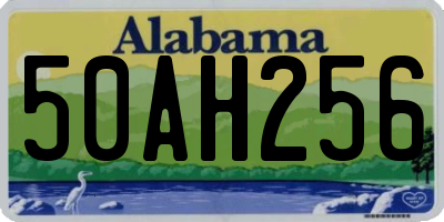 AL license plate 50AH256