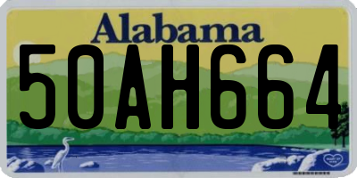 AL license plate 50AH664