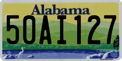 AL license plate 50AI127