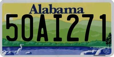 AL license plate 50AI271