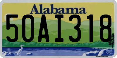 AL license plate 50AI318