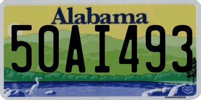 AL license plate 50AI493