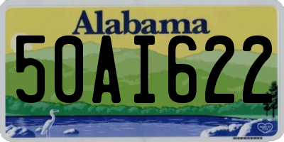 AL license plate 50AI622