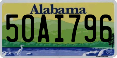 AL license plate 50AI796