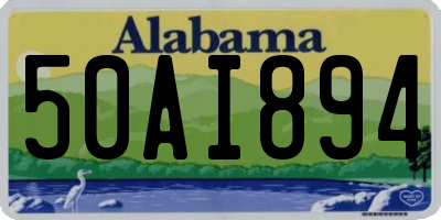 AL license plate 50AI894