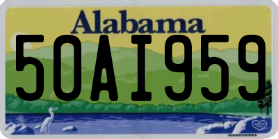 AL license plate 50AI959