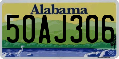 AL license plate 50AJ306
