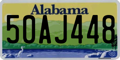 AL license plate 50AJ448