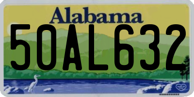 AL license plate 50AL632