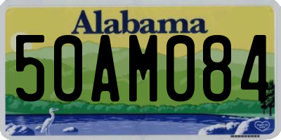 AL license plate 50AM084