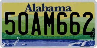 AL license plate 50AM662