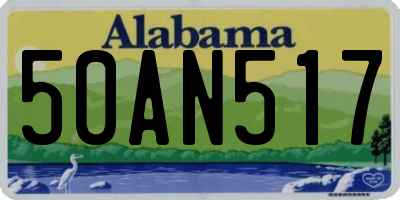 AL license plate 50AN517